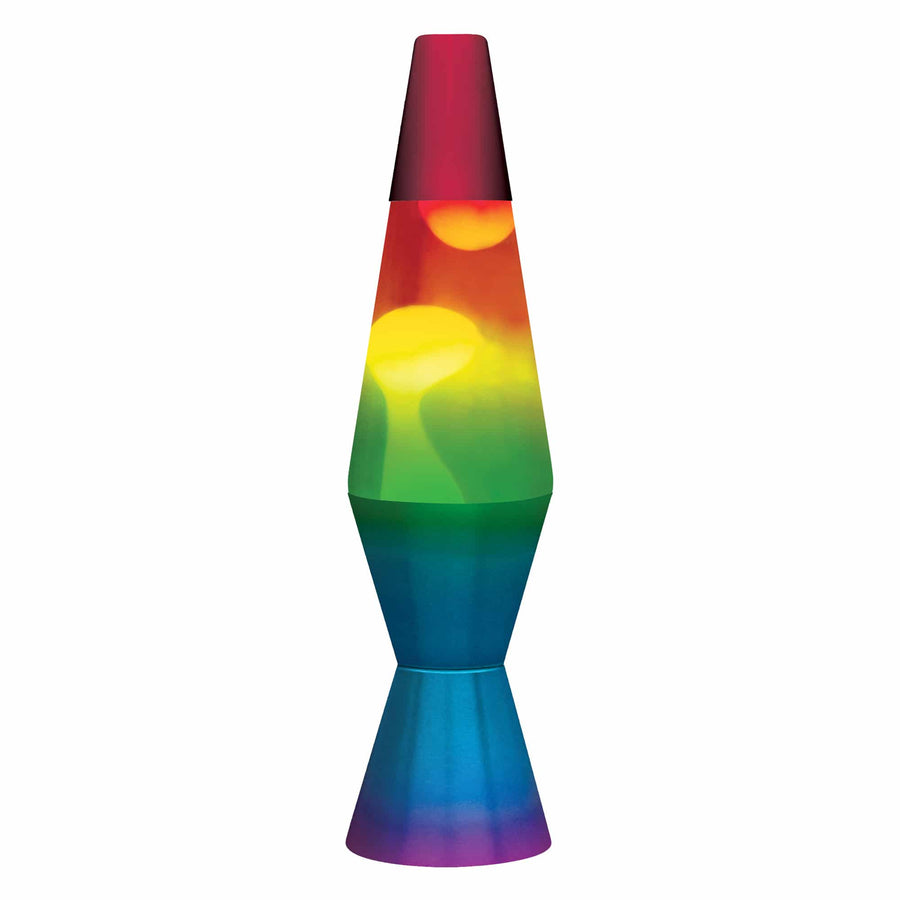 11.5" LAVA LAMP RAINBOW - WHITE/TRICOLOR Blend 4-0036