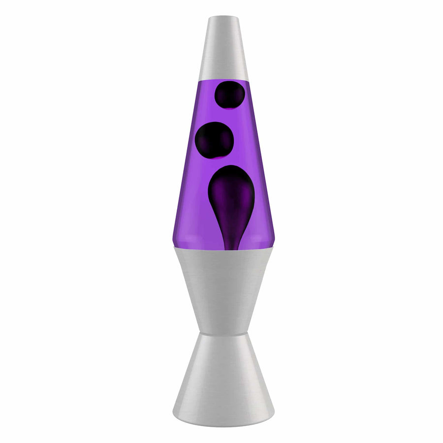 14.5'' LAVA LAMP - BLACK & PURPLE Studio 4-0032