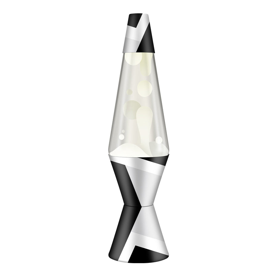 14.5" LAVA LAMP POLYGONAL WHITE TONE Core 4-0023