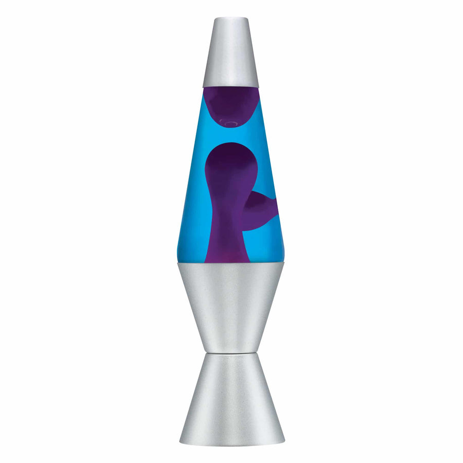 14.5" LAVA LAMP - PURPLE/BLUE/SILVER Studio 4-0022