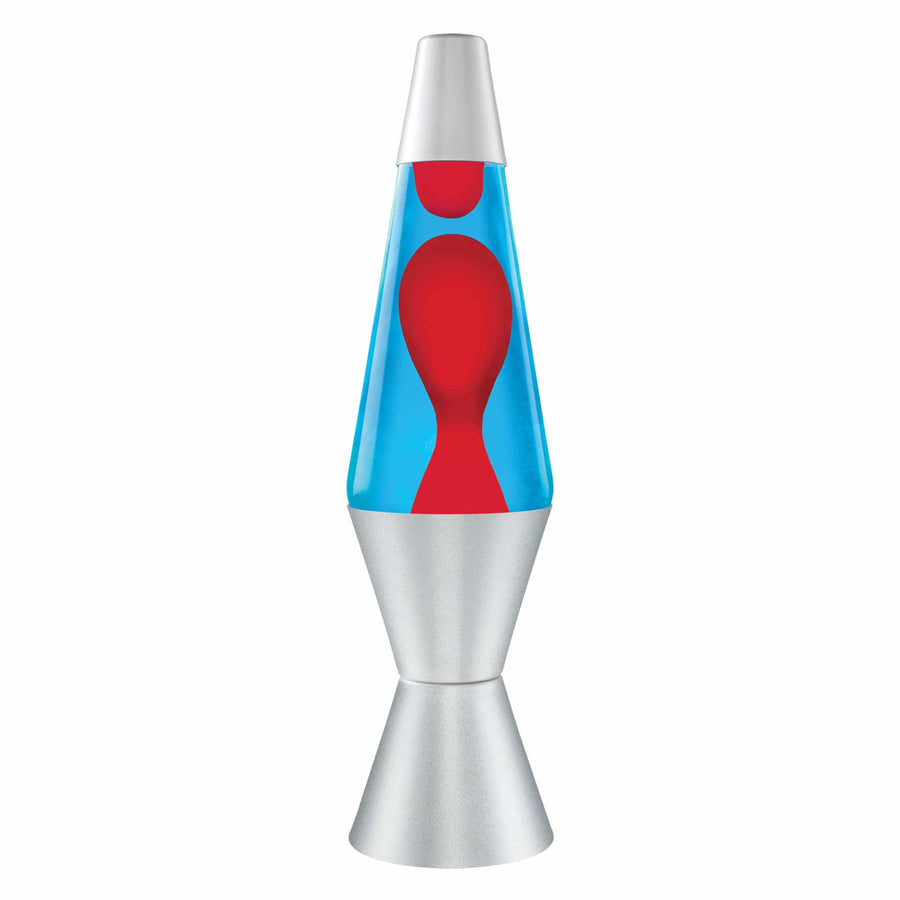 14.5" LAVA LAMP - RED/BLUE/SILVER Series 4-0019