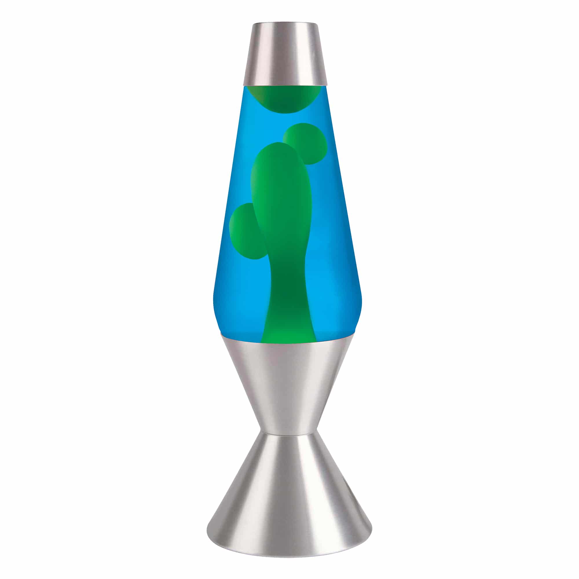 16.3" LAVA� Lamp - yellow wax, blue liquid, silver base and cap