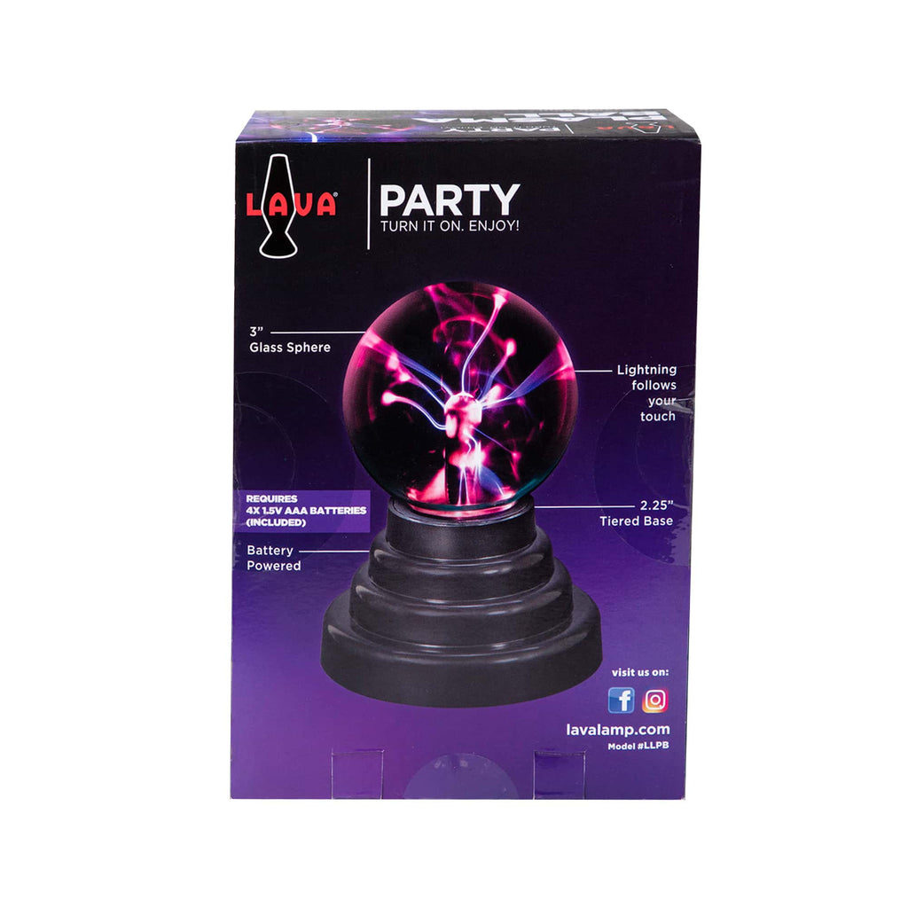 3" LAVA� Lamp Plasma Ball Package Back